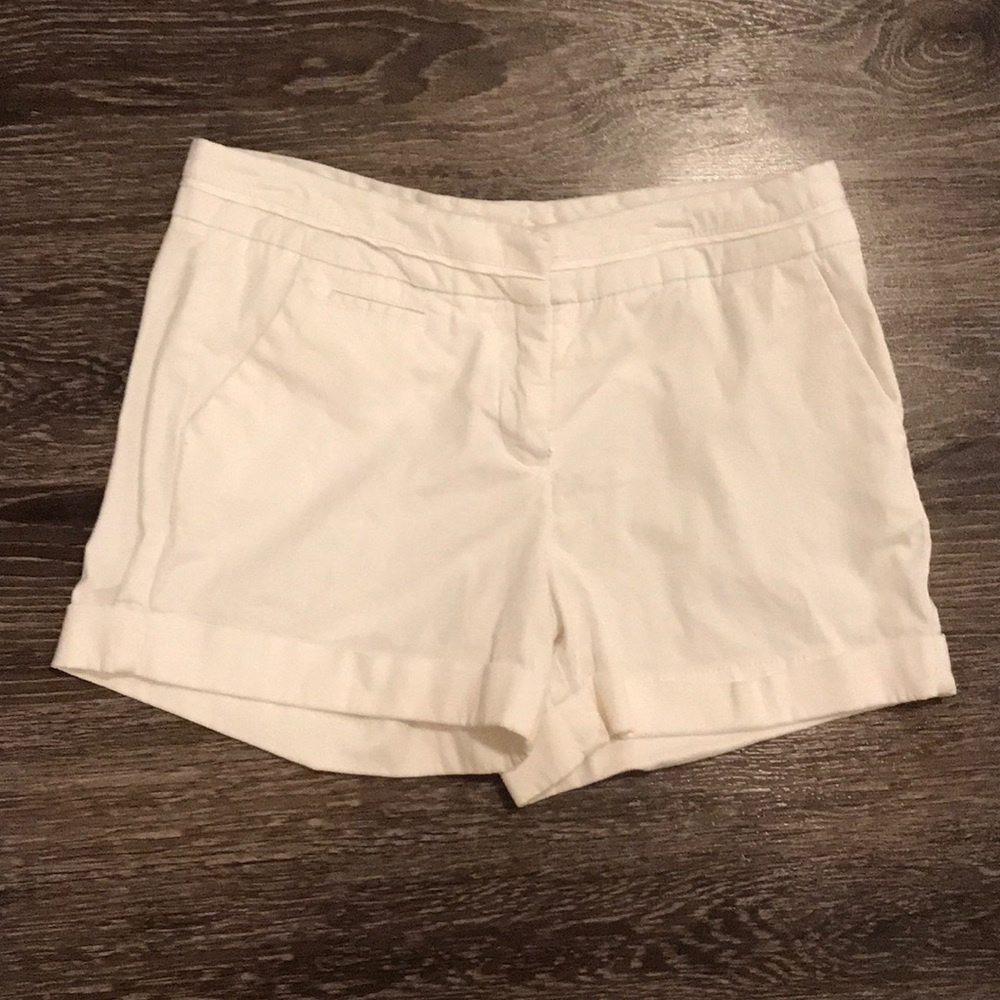 Express White Cuffed Shorts. 2 pair for $8